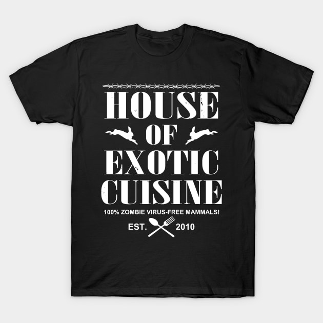 Fictional Funny Exotic Cuisine Retro Poster For Zombie Lovers T-Shirt by BoggsNicolas